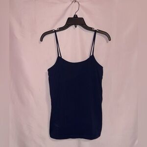 Time and Tru Blue Cami Tank Top Women’s M 8-10 Spaghetti Strap Stretch
